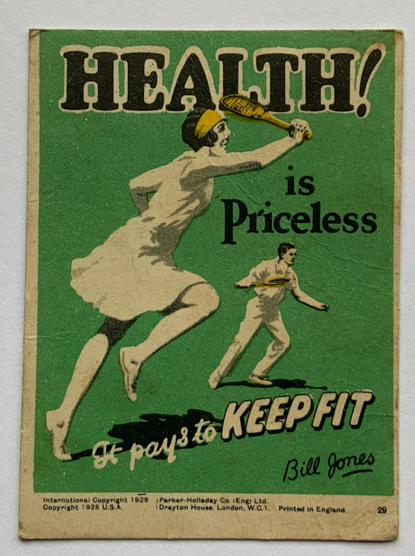 1928 Propaganda card by Parker Holladay USA HEALTH is Priceless